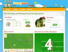 Tablet Screenshot of bunnyrace.com